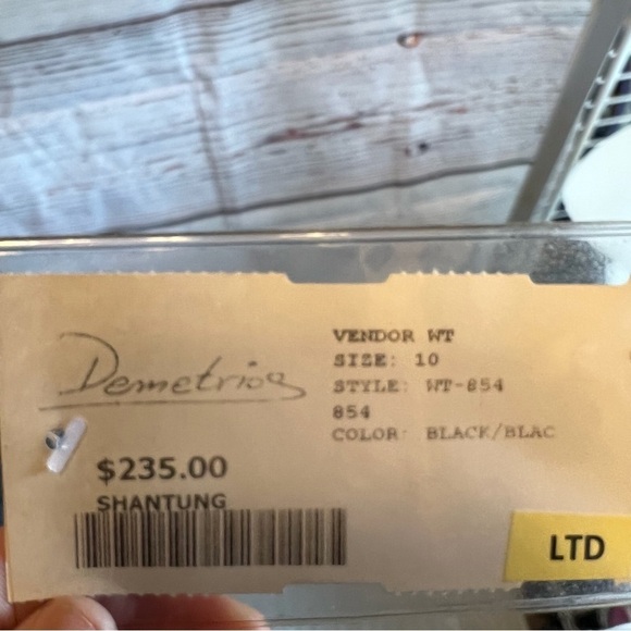 WTOO Black Shantung Strapless Dress Size 10 - Picture 9 of 10